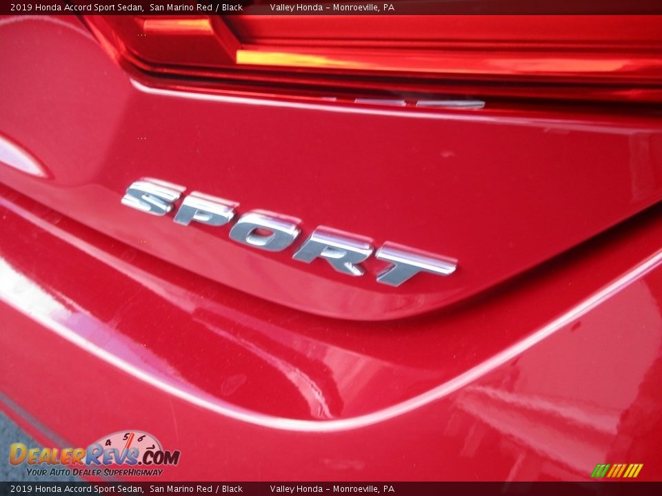 2019 Honda Accord Sport Sedan San Marino Red / Black Photo #6