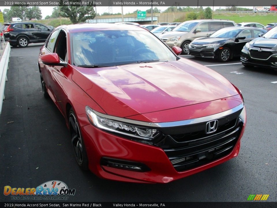 2019 Honda Accord Sport Sedan San Marino Red / Black Photo #8