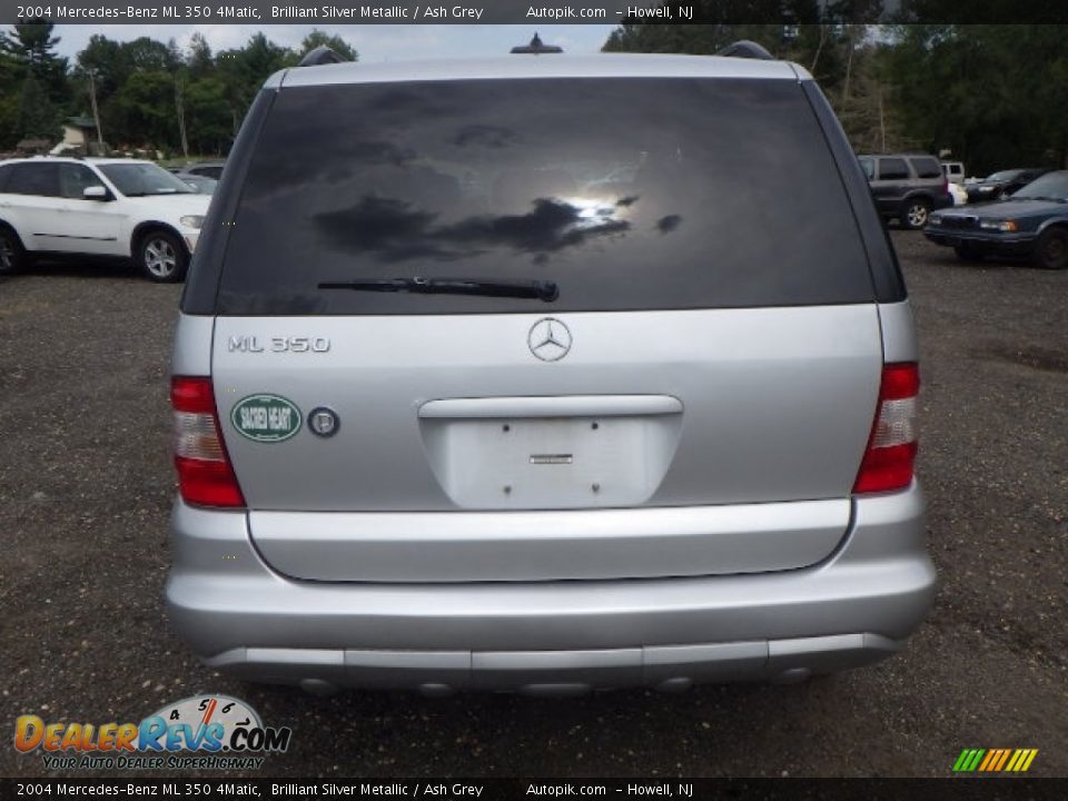 2004 Mercedes-Benz ML 350 4Matic Brilliant Silver Metallic / Ash Grey Photo #5