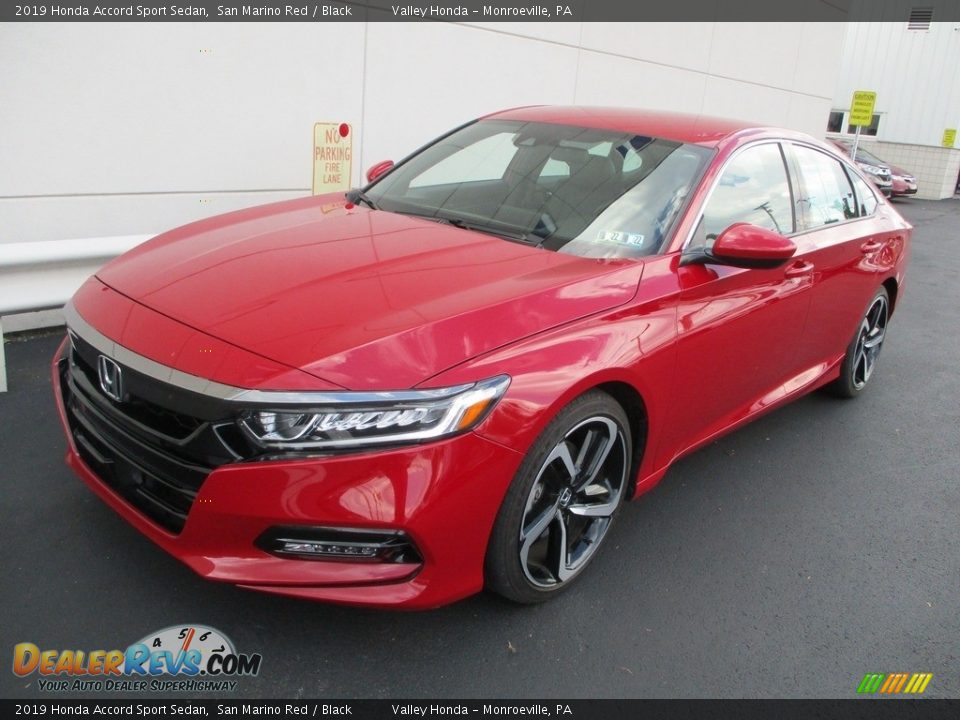 2019 Honda Accord Sport Sedan San Marino Red / Black Photo #10