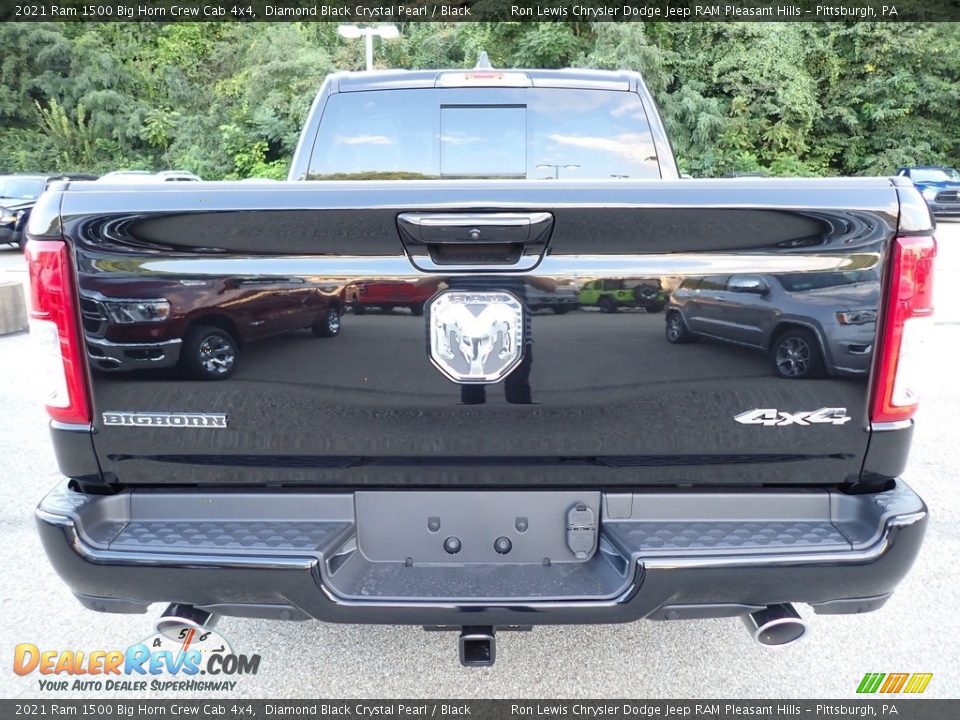 2021 Ram 1500 Big Horn Crew Cab 4x4 Diamond Black Crystal Pearl / Black Photo #4