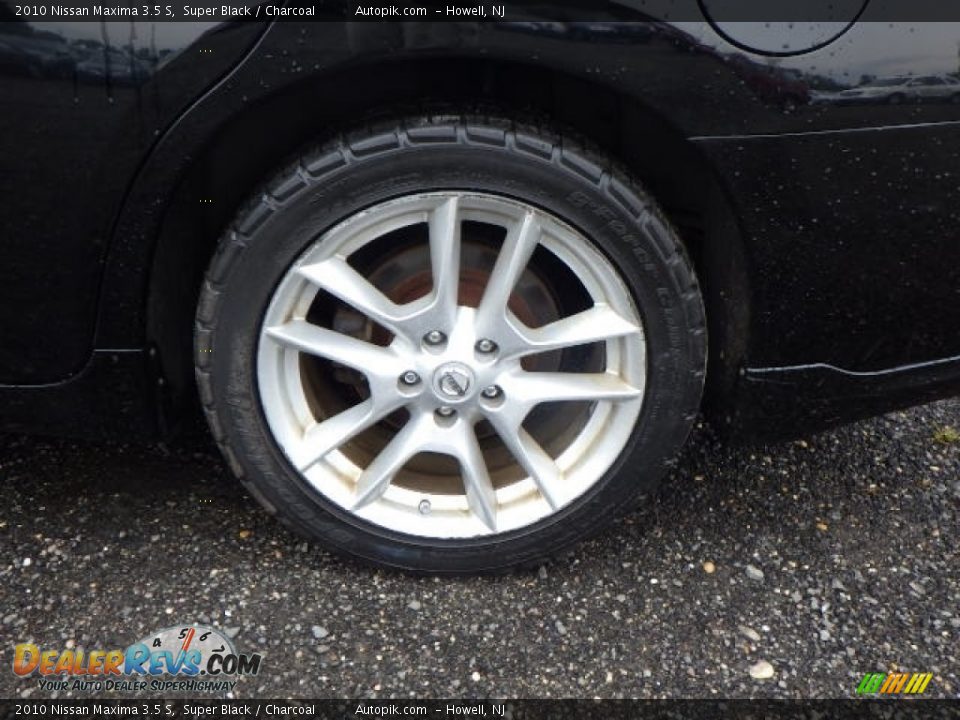 2010 Nissan Maxima 3.5 S Super Black / Charcoal Photo #13