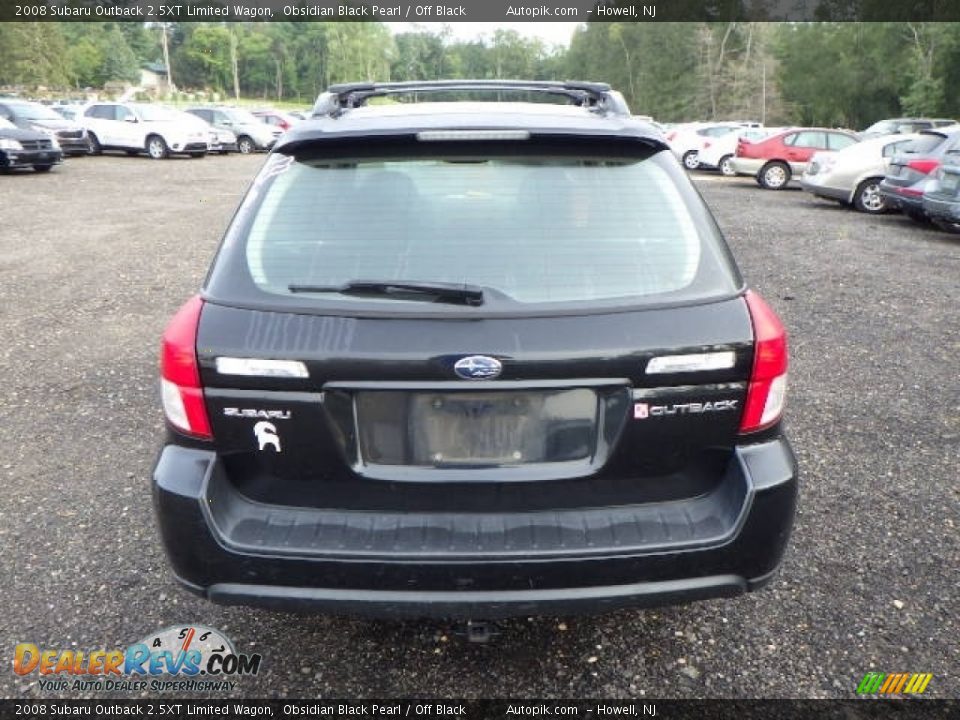 2008 Subaru Outback 2.5XT Limited Wagon Obsidian Black Pearl / Off Black Photo #5