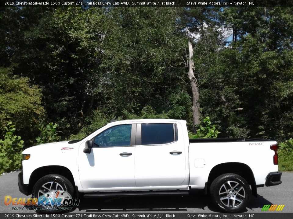 2019 Chevrolet Silverado 1500 Custom Z71 Trail Boss Crew Cab 4WD Summit White / Jet Black Photo #1