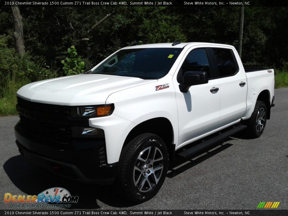 2019 Chevrolet Silverado 1500 Custom Z71 Trail Boss Crew Cab 4WD Summit White / Jet Black Photo #2