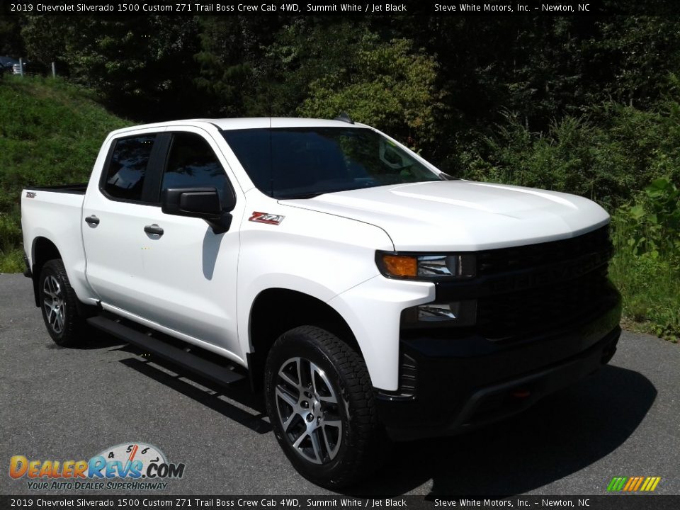 2019 Chevrolet Silverado 1500 Custom Z71 Trail Boss Crew Cab 4WD Summit White / Jet Black Photo #4