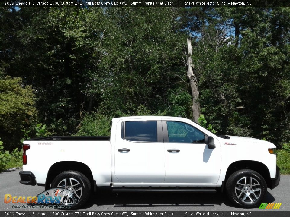 2019 Chevrolet Silverado 1500 Custom Z71 Trail Boss Crew Cab 4WD Summit White / Jet Black Photo #5