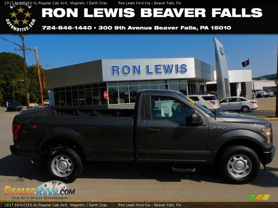 2017 Ford F150 XL Regular Cab 4x4 Magnetic / Earth Gray Photo #1