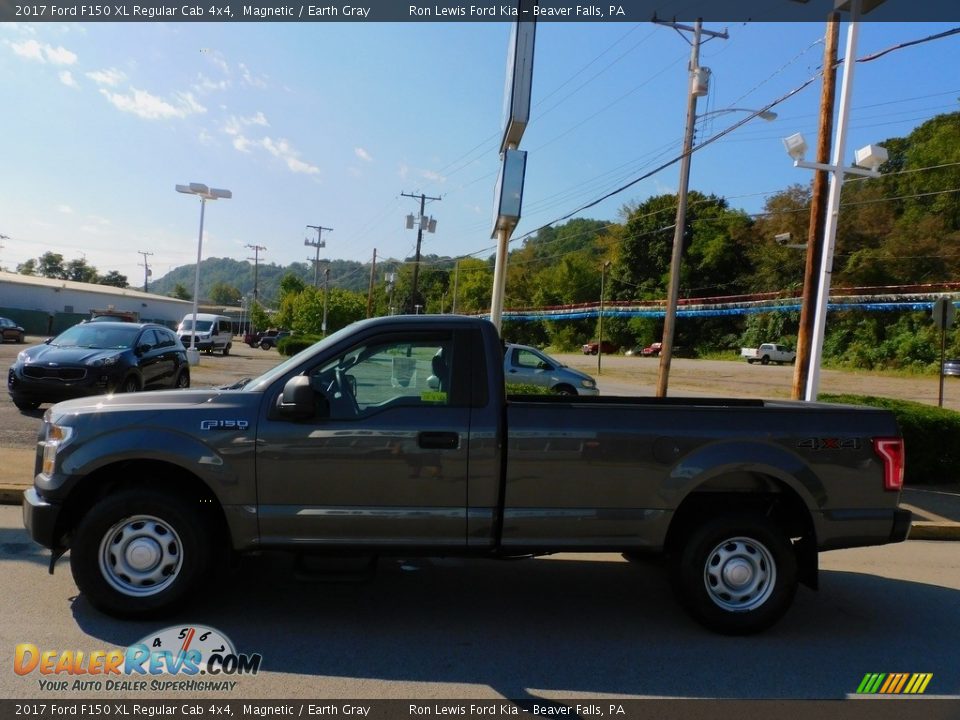 2017 Ford F150 XL Regular Cab 4x4 Magnetic / Earth Gray Photo #6