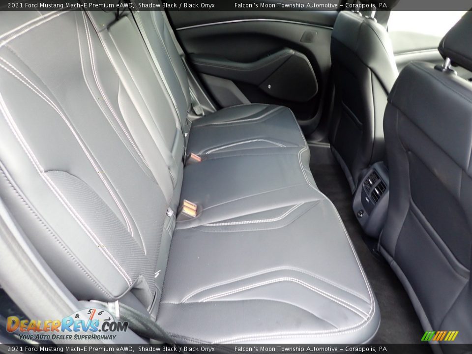 Rear Seat of 2021 Ford Mustang Mach-E Premium eAWD Photo #16