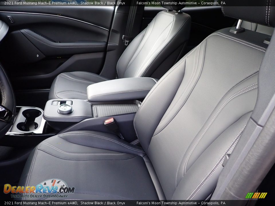 Front Seat of 2021 Ford Mustang Mach-E Premium eAWD Photo #17