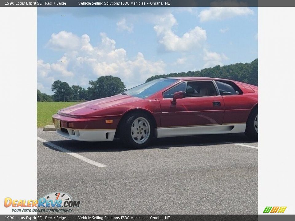 1990 Lotus Esprit SE Red / Beige Photo #1