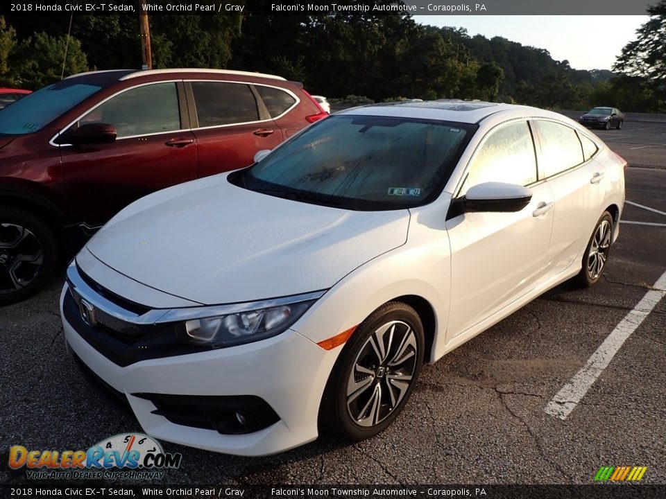 2018 Honda Civic EX-T Sedan White Orchid Pearl / Gray Photo #1