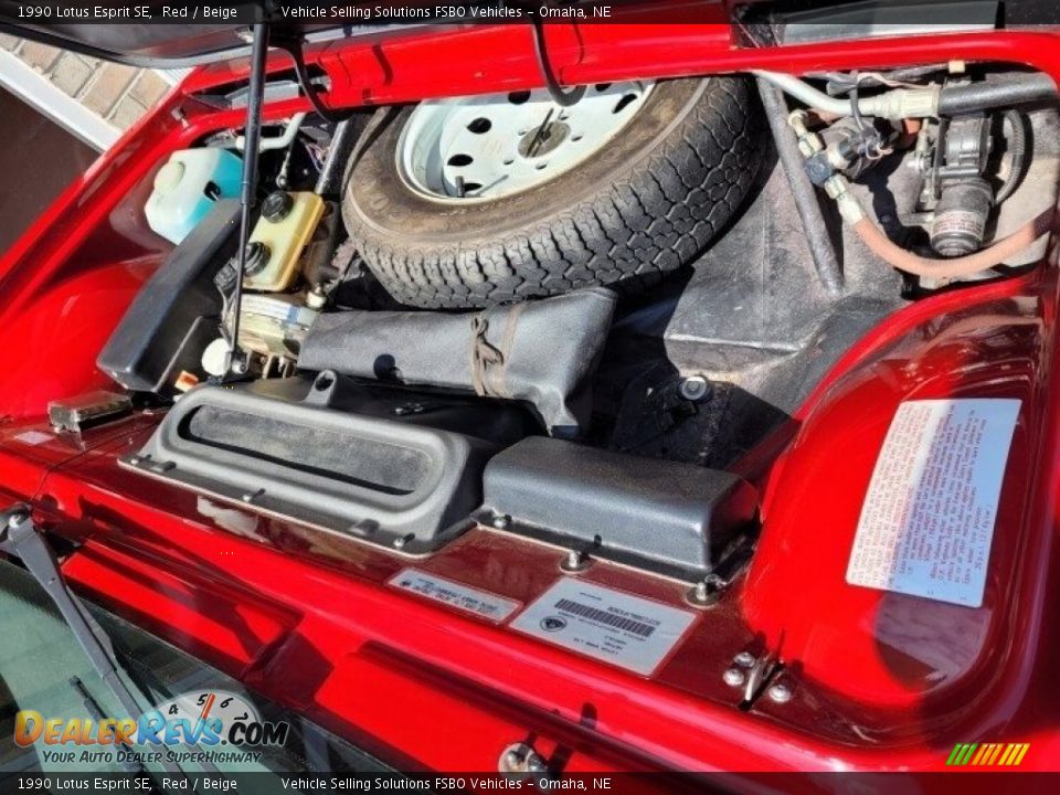 1990 Lotus Esprit SE Red / Beige Photo #2