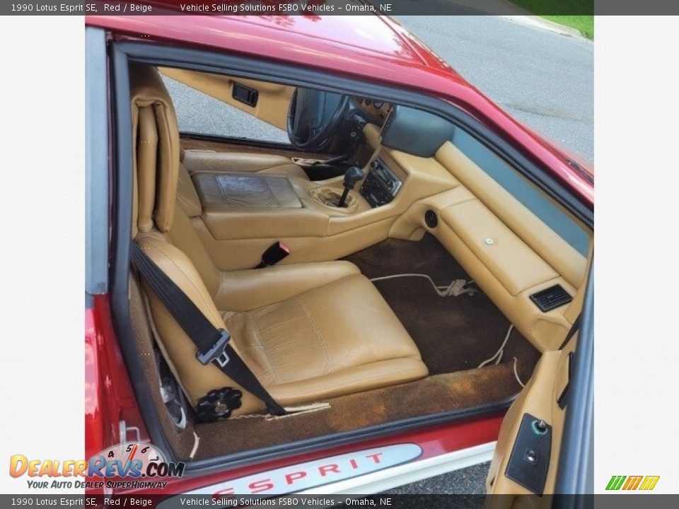 1990 Lotus Esprit SE Red / Beige Photo #4