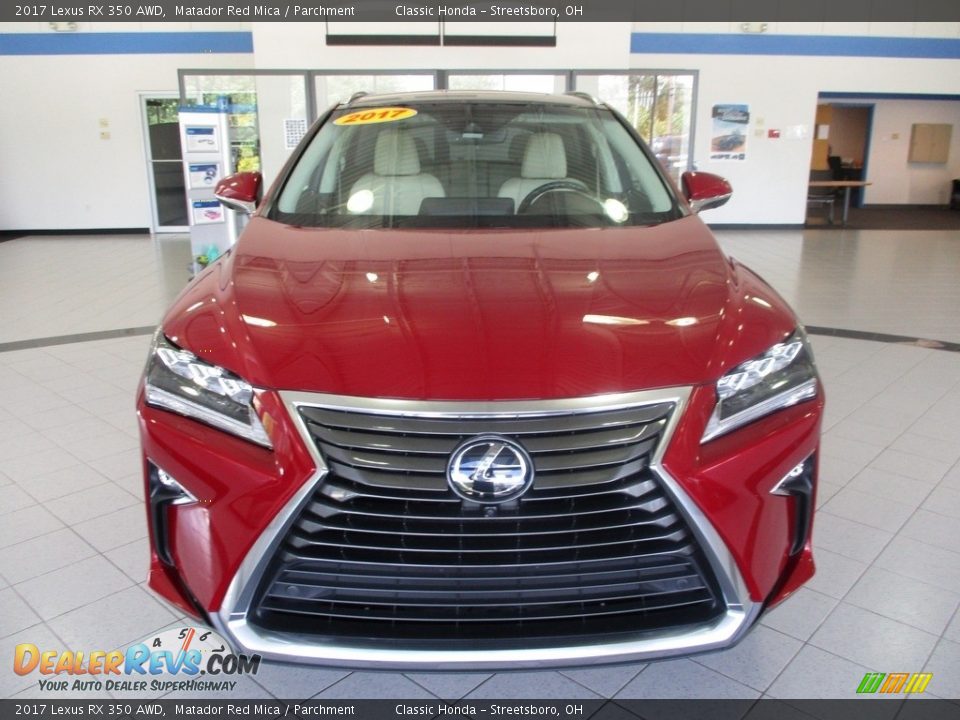 2017 Lexus RX 350 AWD Matador Red Mica / Parchment Photo #2