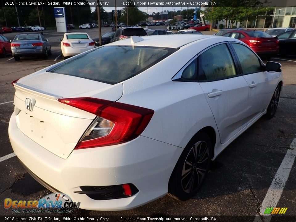 2018 Honda Civic EX-T Sedan White Orchid Pearl / Gray Photo #4