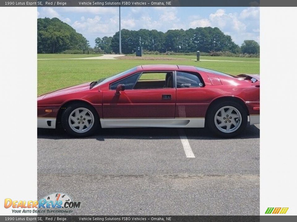 1990 Lotus Esprit SE Red / Beige Photo #10