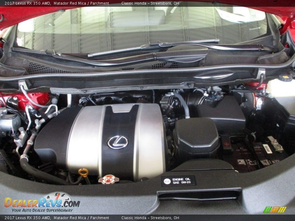 2017 Lexus RX 350 AWD Matador Red Mica / Parchment Photo #13
