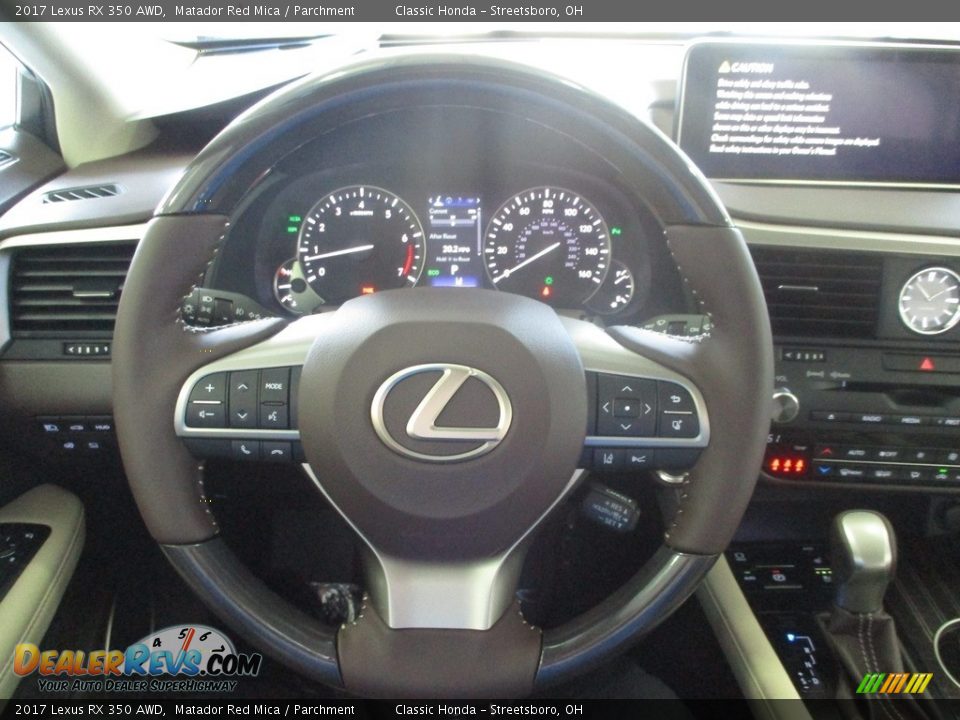 2017 Lexus RX 350 AWD Matador Red Mica / Parchment Photo #30