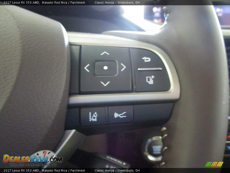 2017 Lexus RX 350 AWD Matador Red Mica / Parchment Photo #32