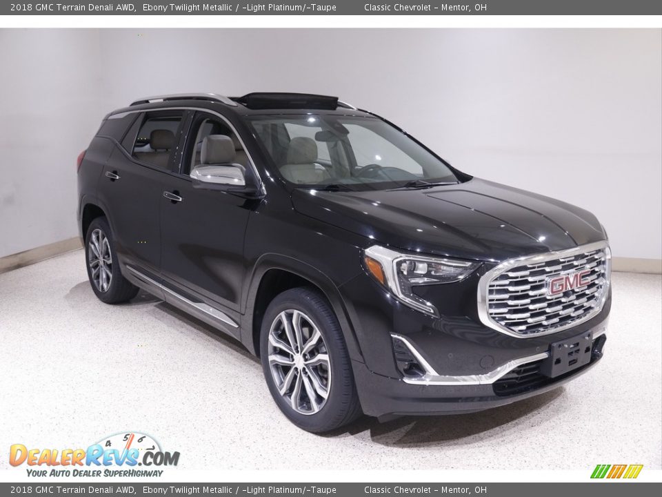 2018 GMC Terrain Denali AWD Ebony Twilight Metallic / ­Light Platinum/­Taupe Photo #1