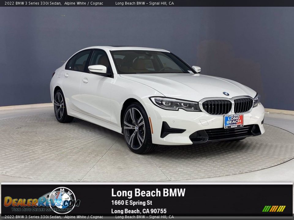 2022 BMW 3 Series 330i Sedan Alpine White / Cognac Photo #1