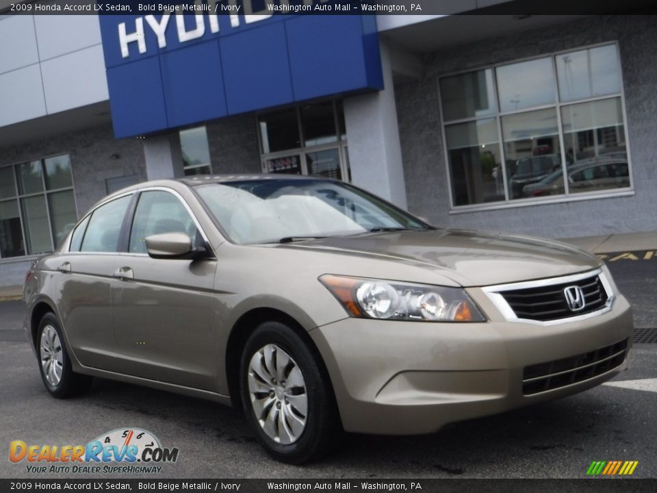 2009 Honda Accord LX Sedan Bold Beige Metallic / Ivory Photo #1