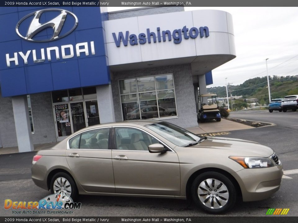 2009 Honda Accord LX Sedan Bold Beige Metallic / Ivory Photo #2