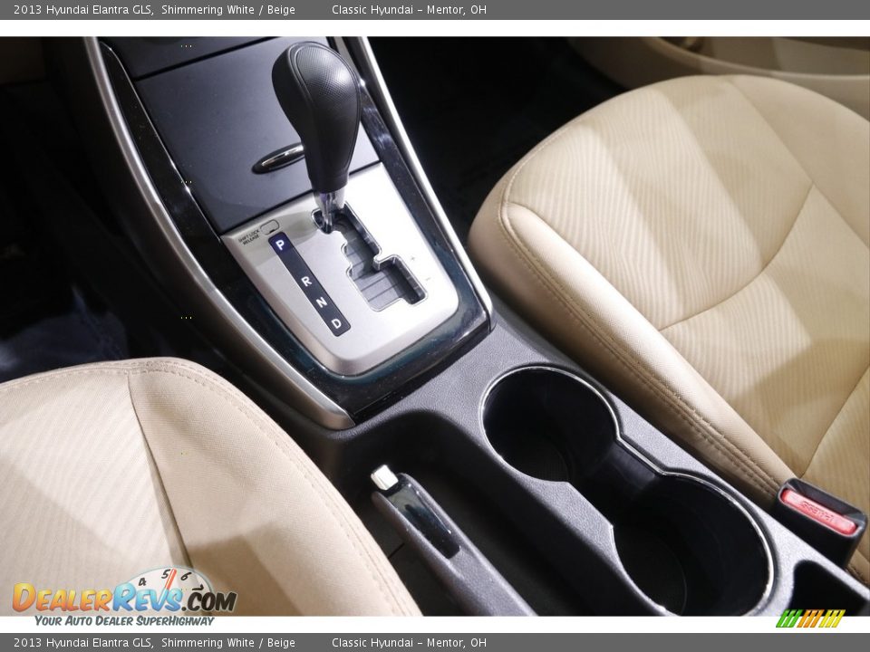 2013 Hyundai Elantra GLS Shimmering White / Beige Photo #10