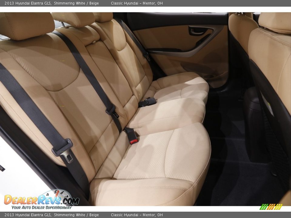 2013 Hyundai Elantra GLS Shimmering White / Beige Photo #13