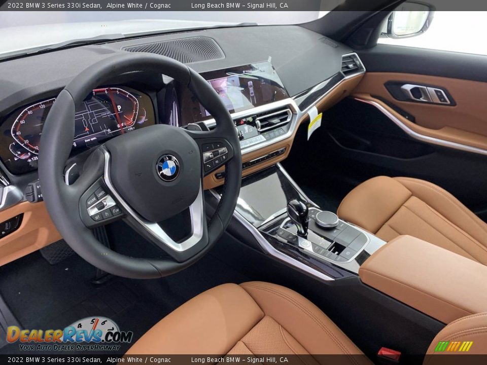 2022 BMW 3 Series 330i Sedan Alpine White / Cognac Photo #12