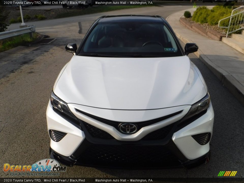 2020 Toyota Camry TRD Wind Chill Pearl / Black/Red Photo #13