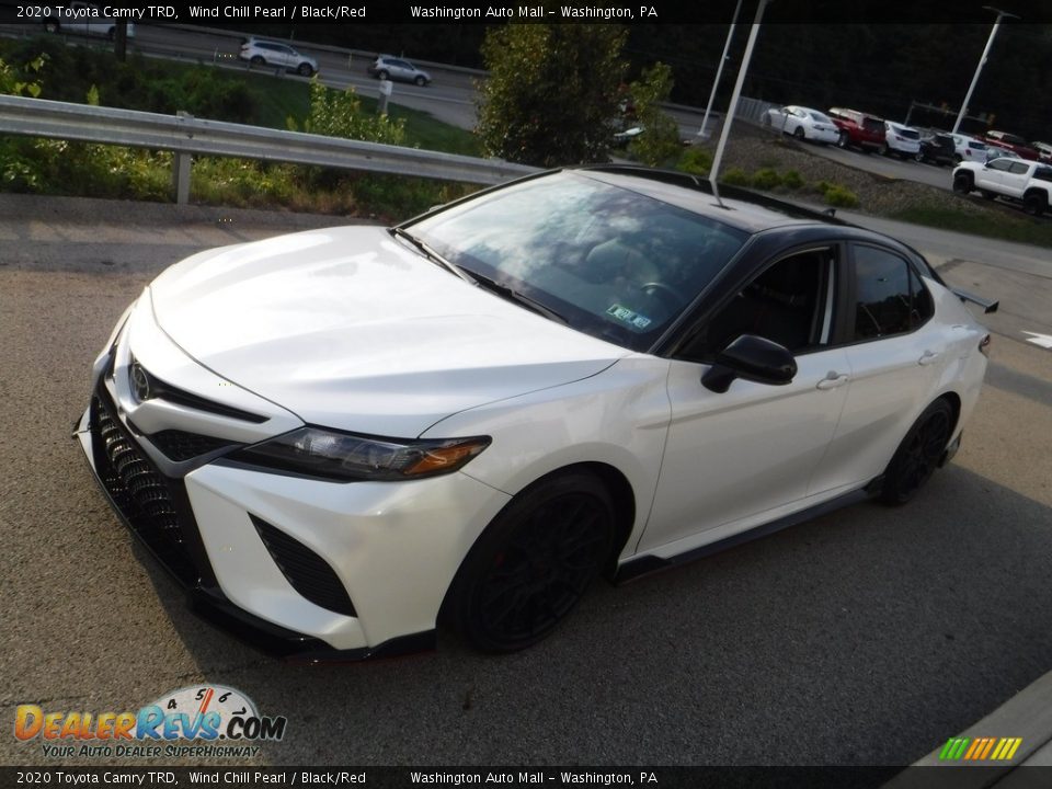 2020 Toyota Camry TRD Wind Chill Pearl / Black/Red Photo #14