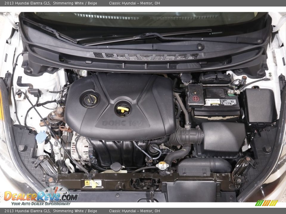 2013 Hyundai Elantra GLS Shimmering White / Beige Photo #16