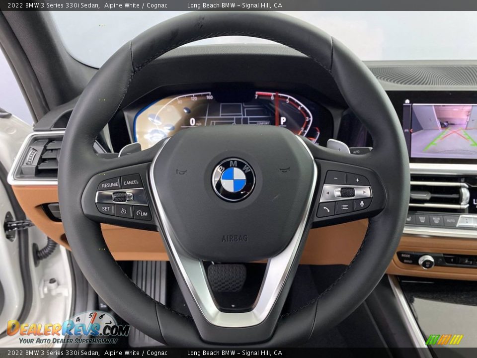 2022 BMW 3 Series 330i Sedan Alpine White / Cognac Photo #14