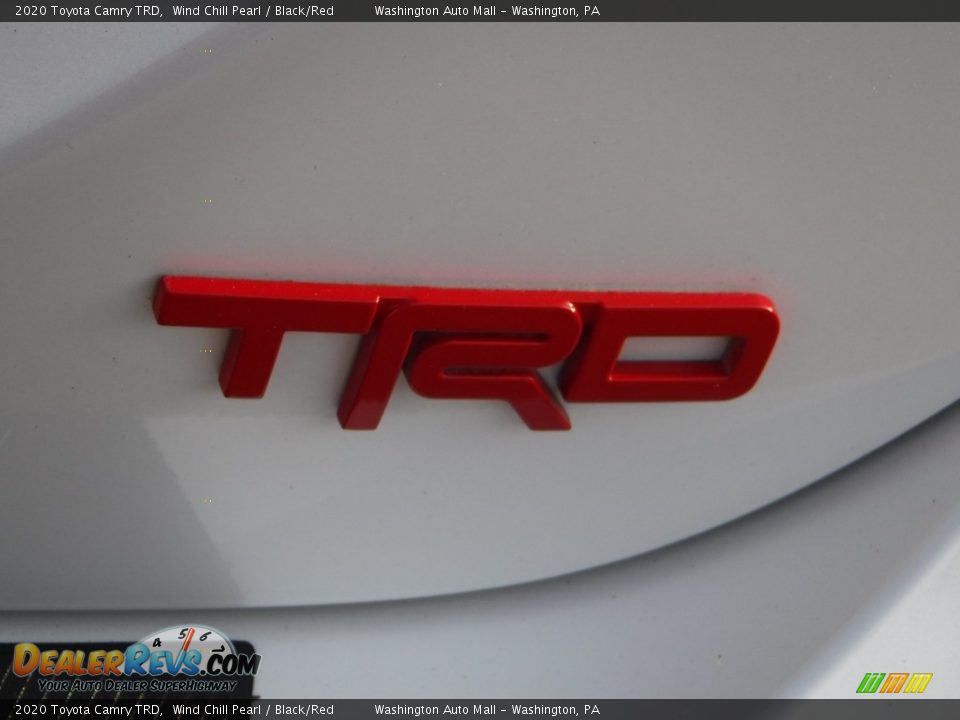 2020 Toyota Camry TRD Wind Chill Pearl / Black/Red Photo #18