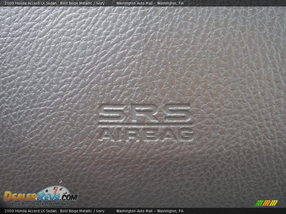 2009 Honda Accord LX Sedan Bold Beige Metallic / Ivory Photo #23