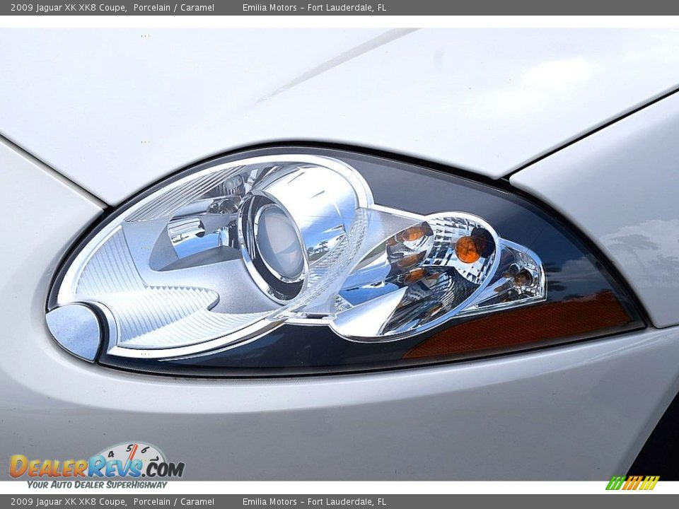 2009 Jaguar XK XK8 Coupe Porcelain / Caramel Photo #27