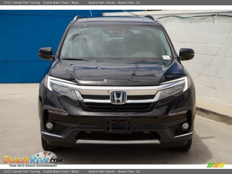 2022 Honda Pilot Touring Crystal Black Pearl / Black Photo #3