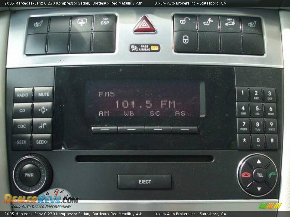 2005 Mercedes-Benz C 230 Kompressor Sedan Bordeaux Red Metallic / Ash Photo #8