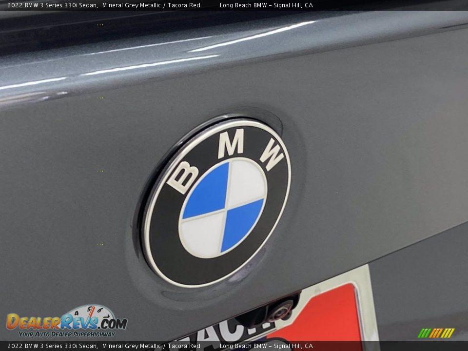 2022 BMW 3 Series 330i Sedan Mineral Grey Metallic / Tacora Red Photo #7
