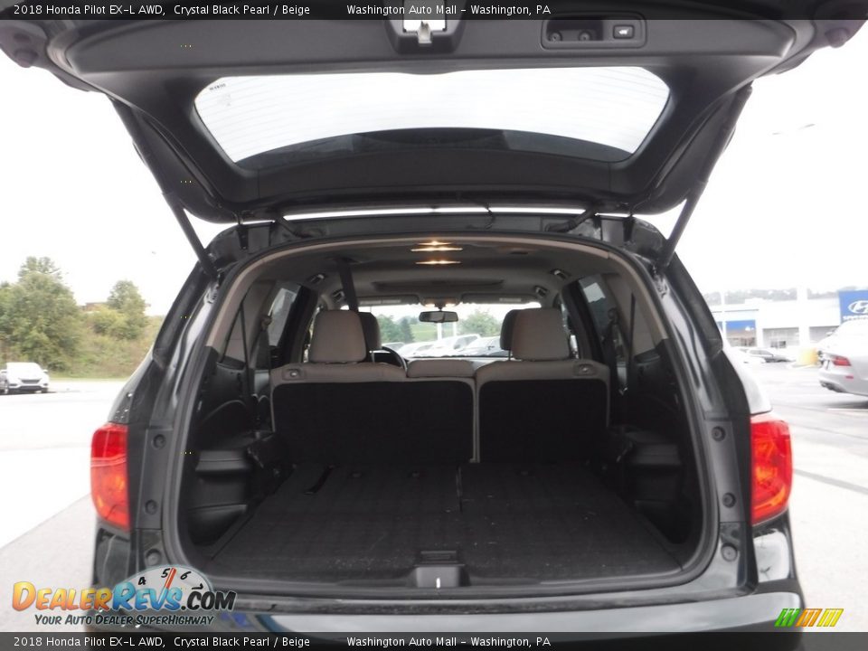 2018 Honda Pilot EX-L AWD Crystal Black Pearl / Beige Photo #29