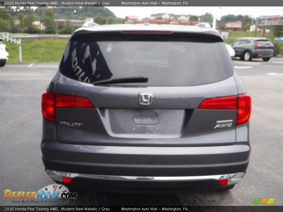 2016 Honda Pilot Touring AWD Modern Steel Metallic / Gray Photo #10