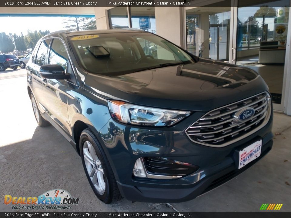 2019 Ford Edge SEL AWD Baltic Sea Green / Ebony Photo #2