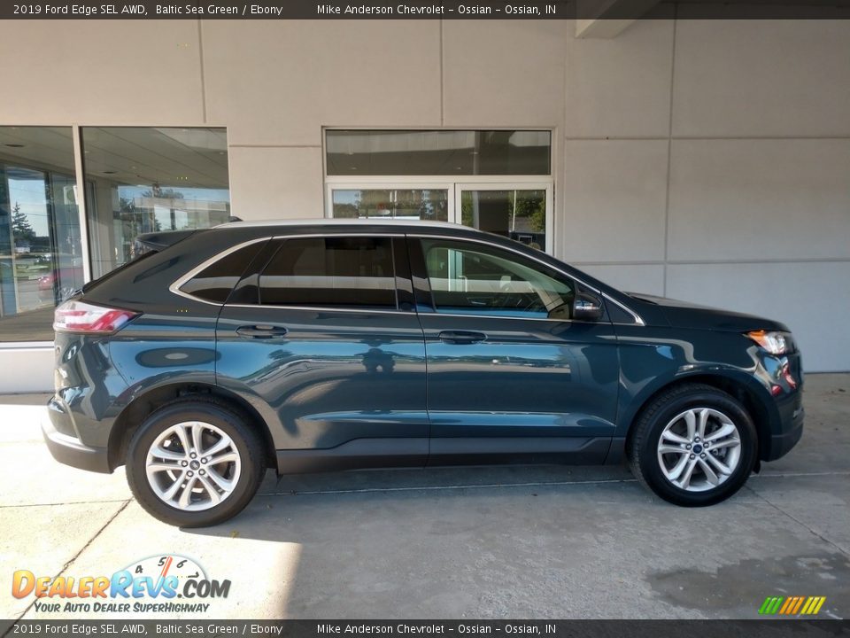 2019 Ford Edge SEL AWD Baltic Sea Green / Ebony Photo #3