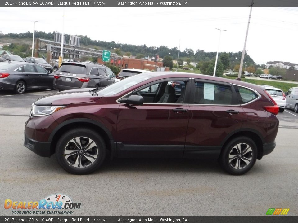 2017 Honda CR-V LX AWD Basque Red Pearl II / Ivory Photo #6