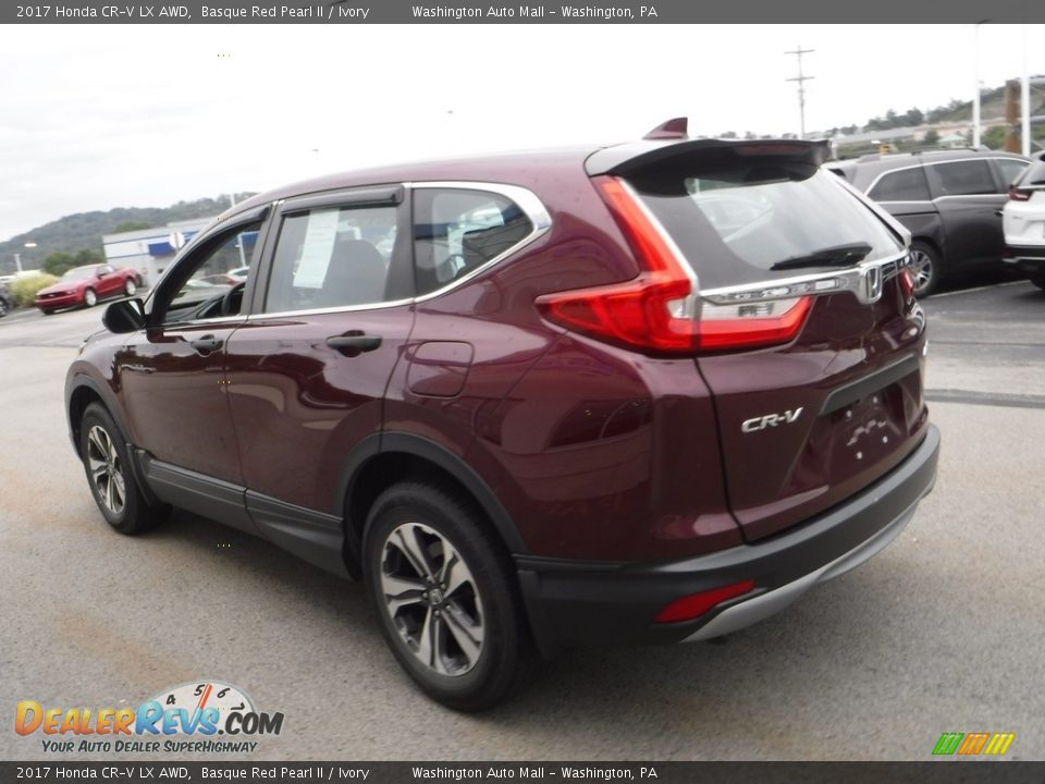 2017 Honda CR-V LX AWD Basque Red Pearl II / Ivory Photo #7