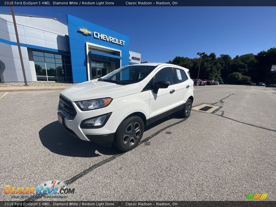 2018 Ford EcoSport S 4WD Diamond White / Medium Light Stone Photo #1