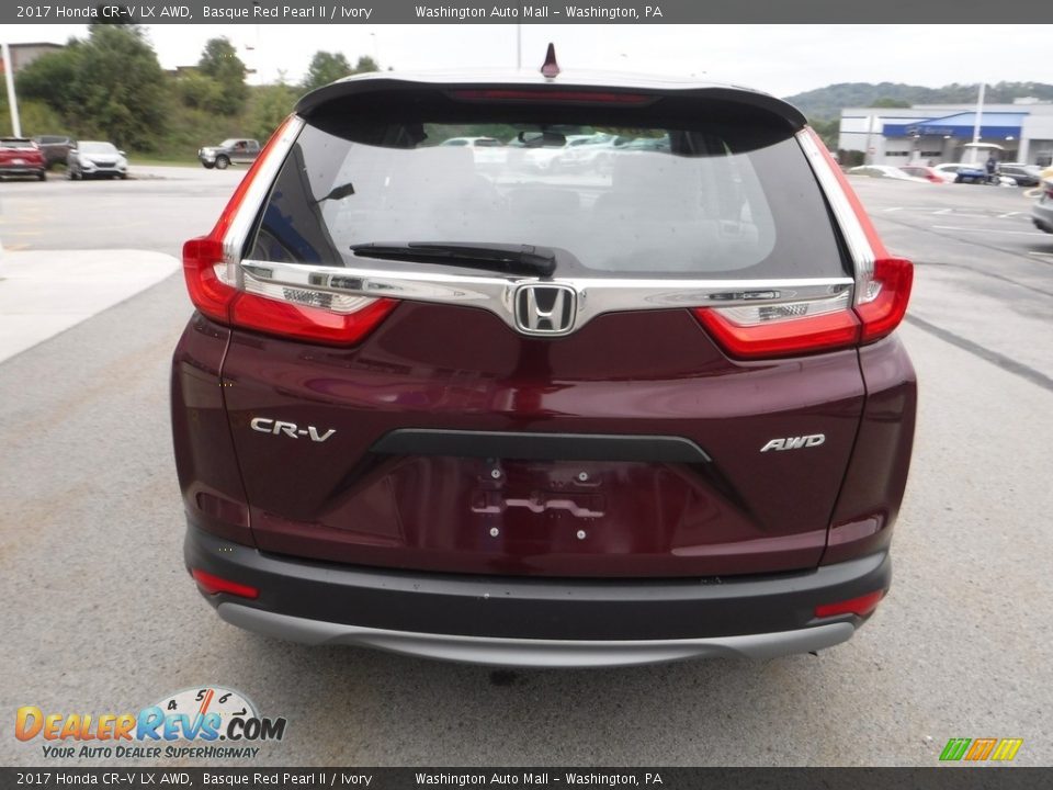 2017 Honda CR-V LX AWD Basque Red Pearl II / Ivory Photo #8